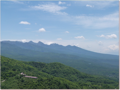 八子ケ峰トレッキングコースからの眺望
